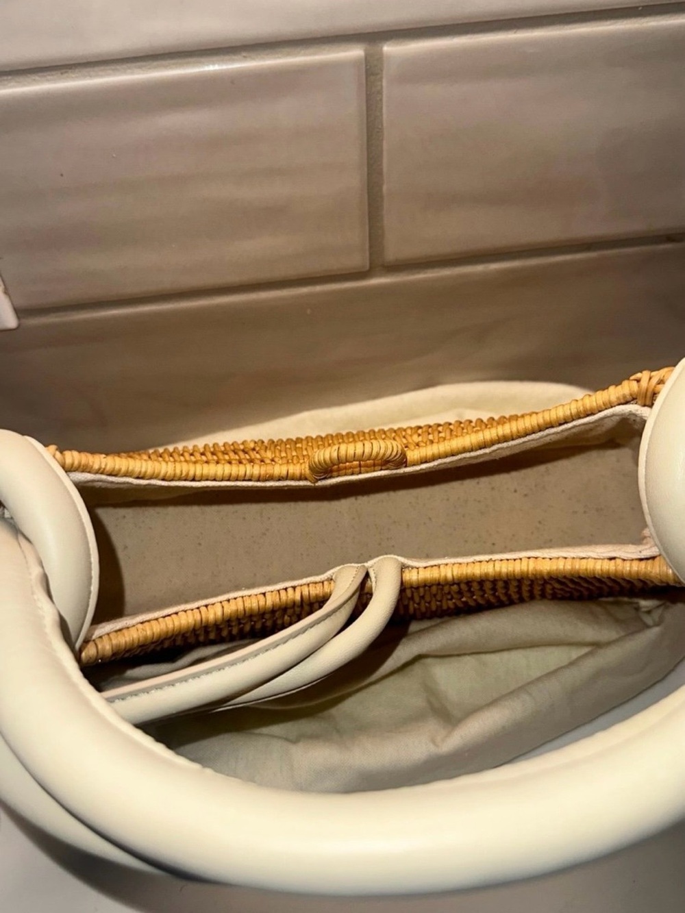 Cult Gaia Rattan Top Handle Shoulder Bag - Picture 9 of 12